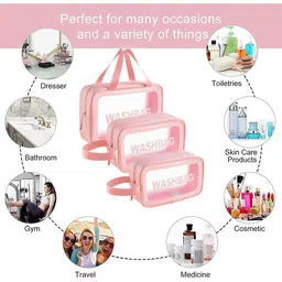 INOVERA Set Of 3 Printed Storage Makeup Pouch image 3