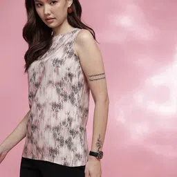 Anouk Rustic Abstract Print Top image 4