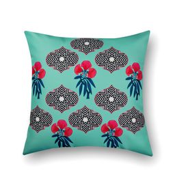SEJ by Nisha Gupta Multicoloured Set of 3 Printed 16" x 16" Square Cushion Covers image 3