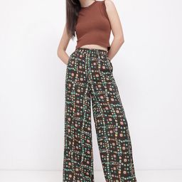 DressBerry Fusion Flair Bandhani Inspired Wide Leg Trouser-image-48