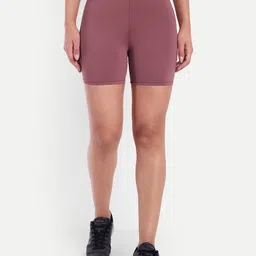 So What Women Solid Skinny Fit High-Rise Yoga Sports Shorts-image-94