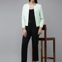 van heusen woman Van Heusen Micro Checked Front-Open Formal Jacket image 5