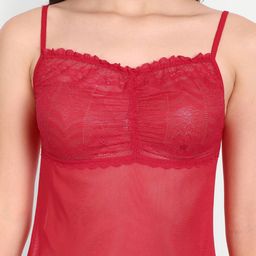 FIMS Pack of 2 Self Design Net Baby Doll image 3