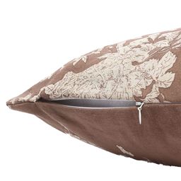 Contrast Living Set Of 2 Brown & White Printed Square Cushion Covers image 5