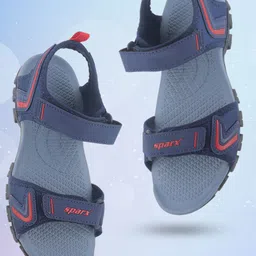 Sparx Men Textured  Velcro Closure Sports Sandals-image-25