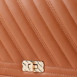 Mast & Harbour Textured Structured Satchel with Quilted image 2
