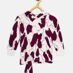 Wyld Sprog Girls Multicoloured Printed Hooded Sweatshirt-image-26