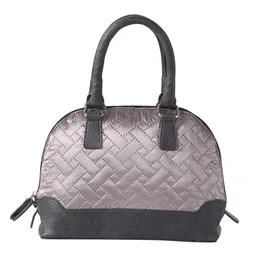 Mona B Textured Half Moon Handheld Bag with Quilted image 4