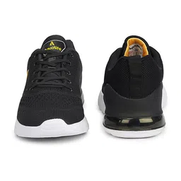 Aqualite Men Black Mesh Running Non-Marking Shoes image 2