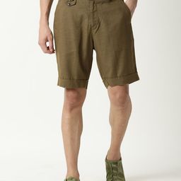 RARE RABBIT Men Camer Slim Fit Tencel Shorts-picture-13