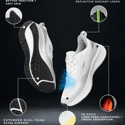 HRX by Hrithik Roshan Men Mesh Running Non-Marking Shoes image 2