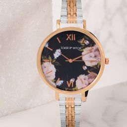 JOKER & WITCH Women Black & Silver-Toned Analogue Watch AMWW324-31