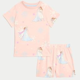 Marks & Spencer Girls Printed Pure Cotton Night suit-image-3