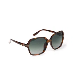 ENRICO Women Grey Lens & Brown Oversized Sunglasses - EN P 1030 C2-Grey-41