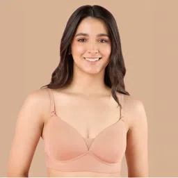 Nykd by Nykaa Adapt360° Lift & Support Padded Non Wired Barely There T-Shirt Bra NYB362 Tan-picture-31