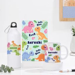 Cute Dinos Personalized Essentials Hamper For Kids-image-9