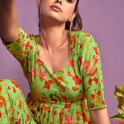 Sangria Women Poly Cotton Floral Print Co-ord Set-picture-38