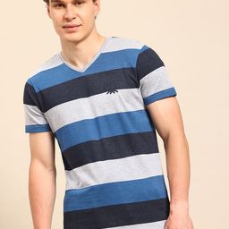United Colors of Benetton Men Striped Pure Cotton T-shirt-picture-37
