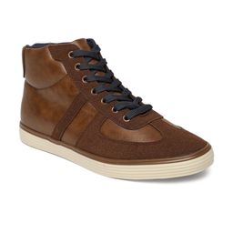 U.S. Polo Assn. Men Tan Brown JULIUS Solid Mid-Top Sneakers-picture-1