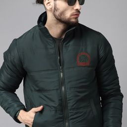 Roadster Men Green Padded Jacket-30