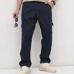 The Roadster Life Co. Men Mid-Rise Pure Cotton Relaxed Fit Cargos-image-78