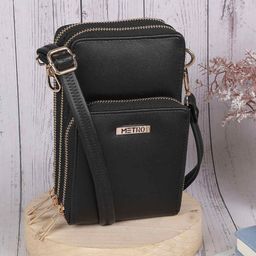 Metro Women Zippered Synthetic Leather Sling Bag-45