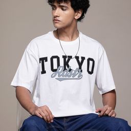 The Roadster Lifestyle Co. Drop-Shoulder Sleeves Pure Cotton T-shirt-picture-8