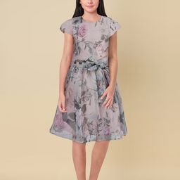 Allen Solly Junior Floral Print Fit & Flare Dress-image-52