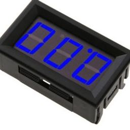 0.56inch 0-100V Three Wire LED Display Digital DC Voltmeter-BLUE-50