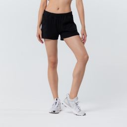 domyos Women Organic Cotton Blend Gym Short 520 - Black-picture-23