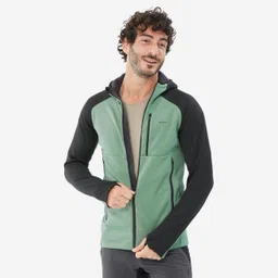 quechua Men's Hiking Fleece Jacket - MH520 Hood-picture-22