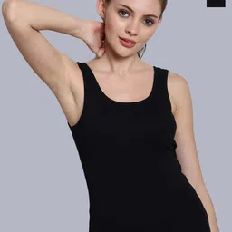 Friskers Black Cotton Tank Top-picture-30