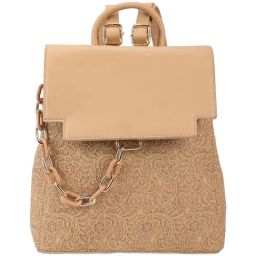 Globus Beige PU Medium Backpack-image-33