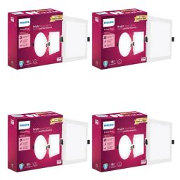 Philips Polycarbonate 10W Square Ultraglow LED Panel Ceiling Light - Pack of 4 (Natural White)-image-23