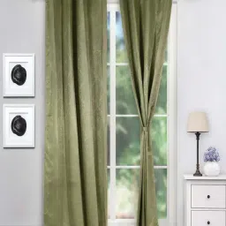 Swayam Motif J&B Blackout Eyelet Door Curtain - Single Piece (5 Ft)-44