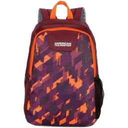 American Tourister Wave 24 Ltrs Red Medium Backpack-2