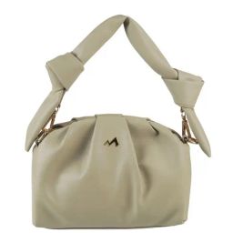 Metro Light Green Synthetic Solid Shoulder Handbag-48