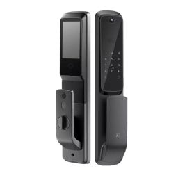 A2 SWEDEN Smart Lock Upto 20 Face Scan & Upto 100 Fingerprint Matte Black, HERMOSA BM-32