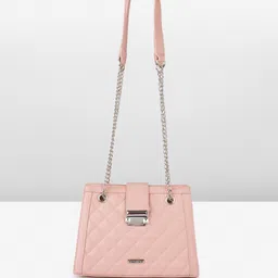 Fastrack Structured Shoulder Bag with Quilted Detail image 1