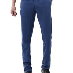 Monte Carlo Blue Solid Regular Fit Trackpants-picture-9