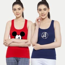 Friskers Multicolor Printed Camisole (Pack Of 2)-image-87