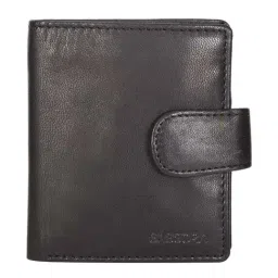 SASSORA Black Casual Leather Rfid Bi-Fold Wallet for Men-image-38