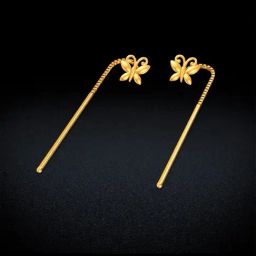 Joyalukkas Gold 22K Loom Models Dangler Earrings for Women-image-34