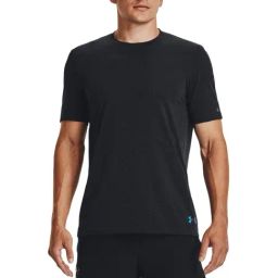 Under Armour Black Muscle Fit Self Pattern Sports T-Shirt-image-60