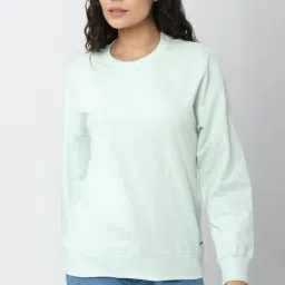 Van Heusen Light Green Regular Fit Sweatshirt-image-20
