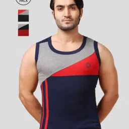 Dollar Bigboss Assorted Regular Fit Vests - Pack of 3-image-90