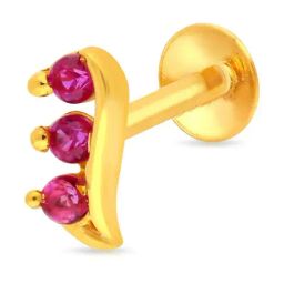 Malabar Gold and Diamonds 22k Gold Nosepin for Women-image-57