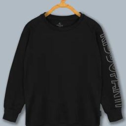 Kiddopanti Kids Black Printed Full Sleeves Sweatshirt-picture-40