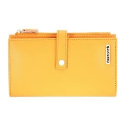 Fastrack Orange Medium Wallet for Women-image-4