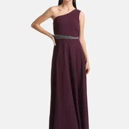 Kazo Wine Embellished Maxi Dress-image-29